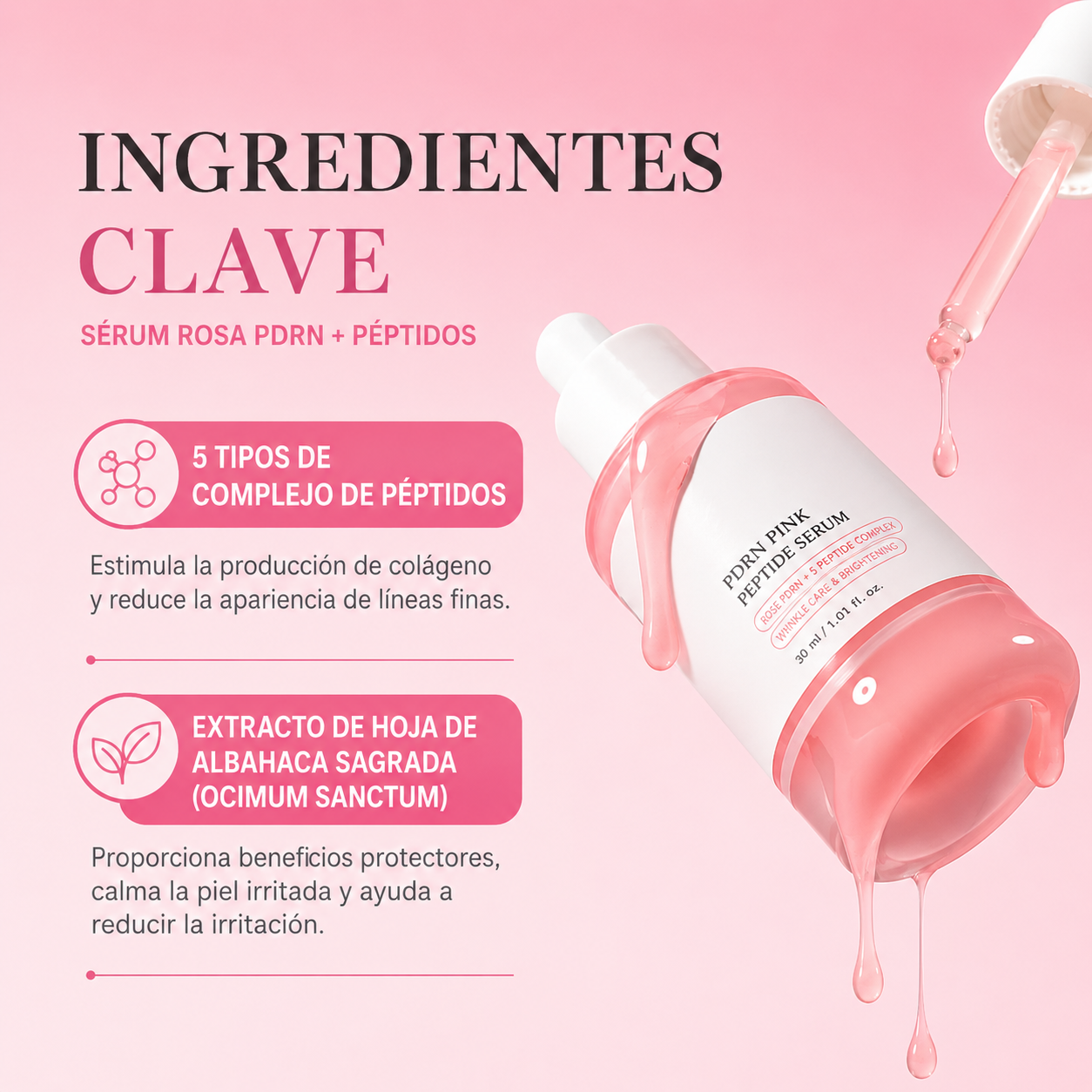 Idalia Skin | Sérum Facial Hidratante con Péptidos