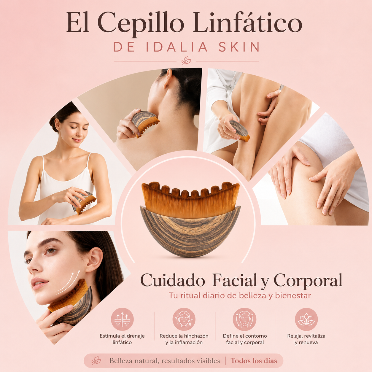 Idalia Skin | Cepillo de Drenaje Facial